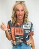 Western Rodeo Print Short Sleeve T-shirt