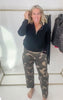Camouflage Loose Fit Barrel Pants