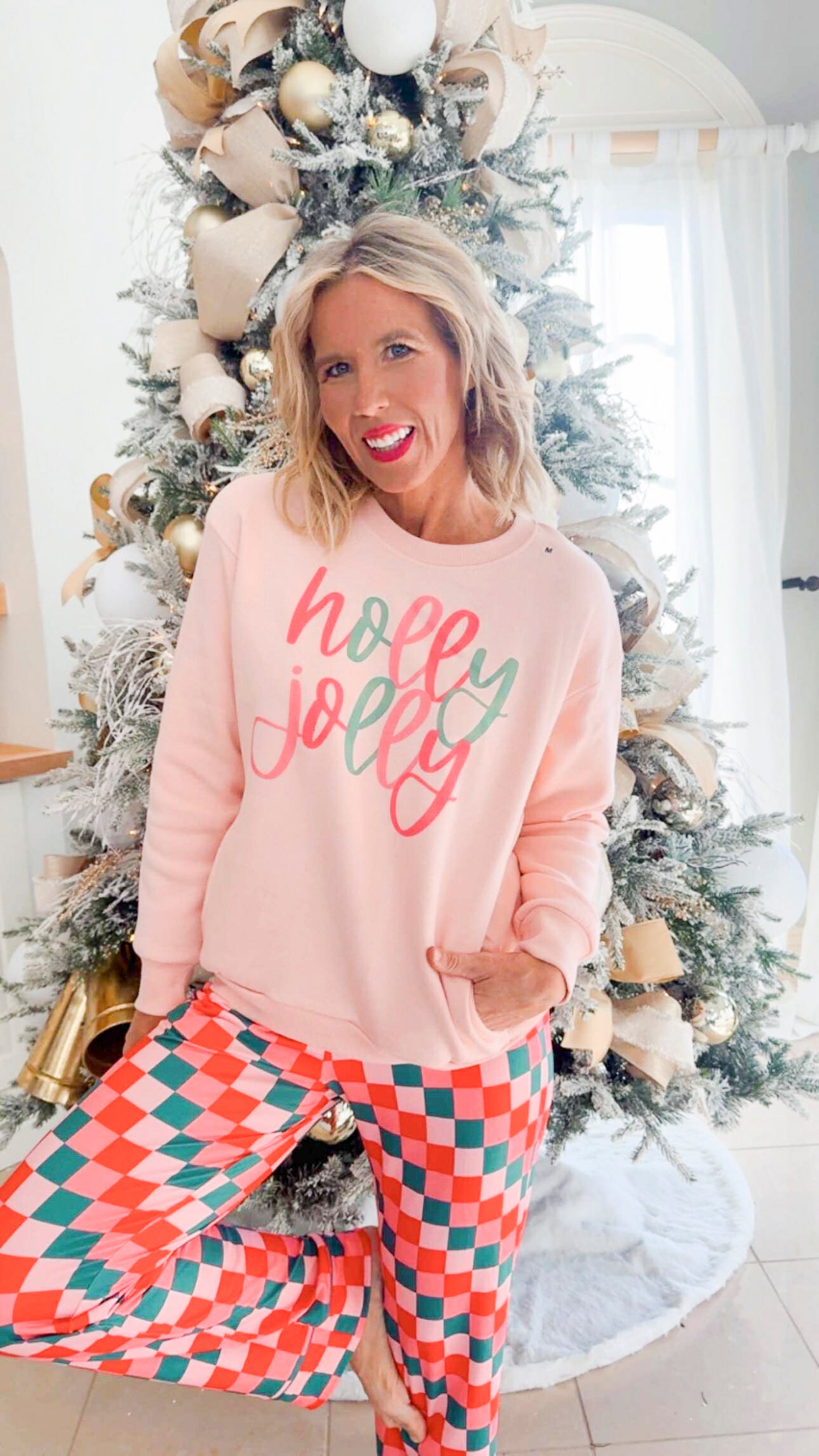 Holly Jolly Cloud Fleece Crewneck Sweatshirt