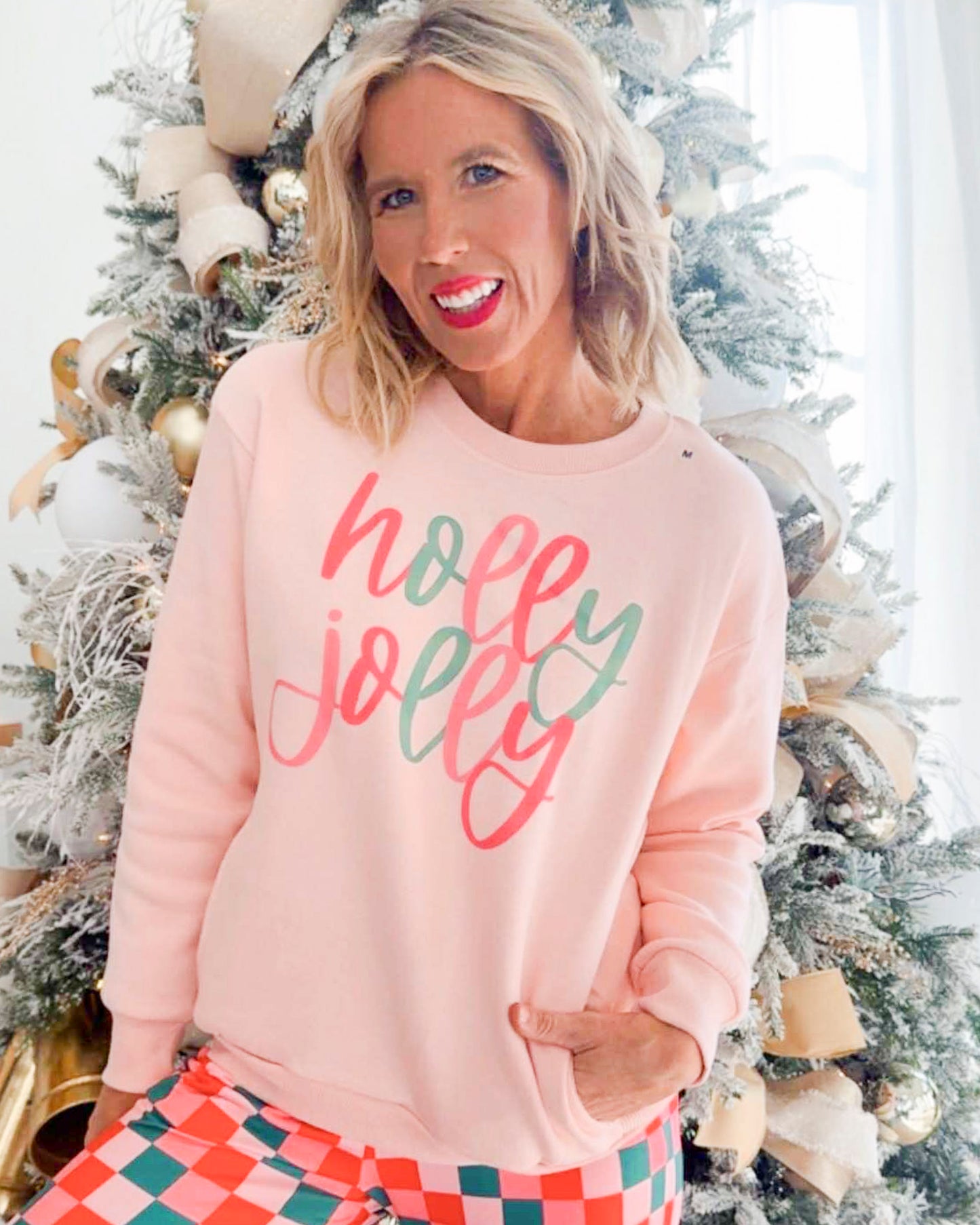 Holly Jolly Cloud Fleece Crewneck Sweatshirt