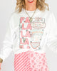 Fa La La La La Crew Neck Graphic Sweatshirt