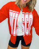 WISCO State Hand Cut Sweatshirt Cardigan
