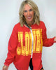 CYCLONES State Hand Cut Sweatshirt Cardigan