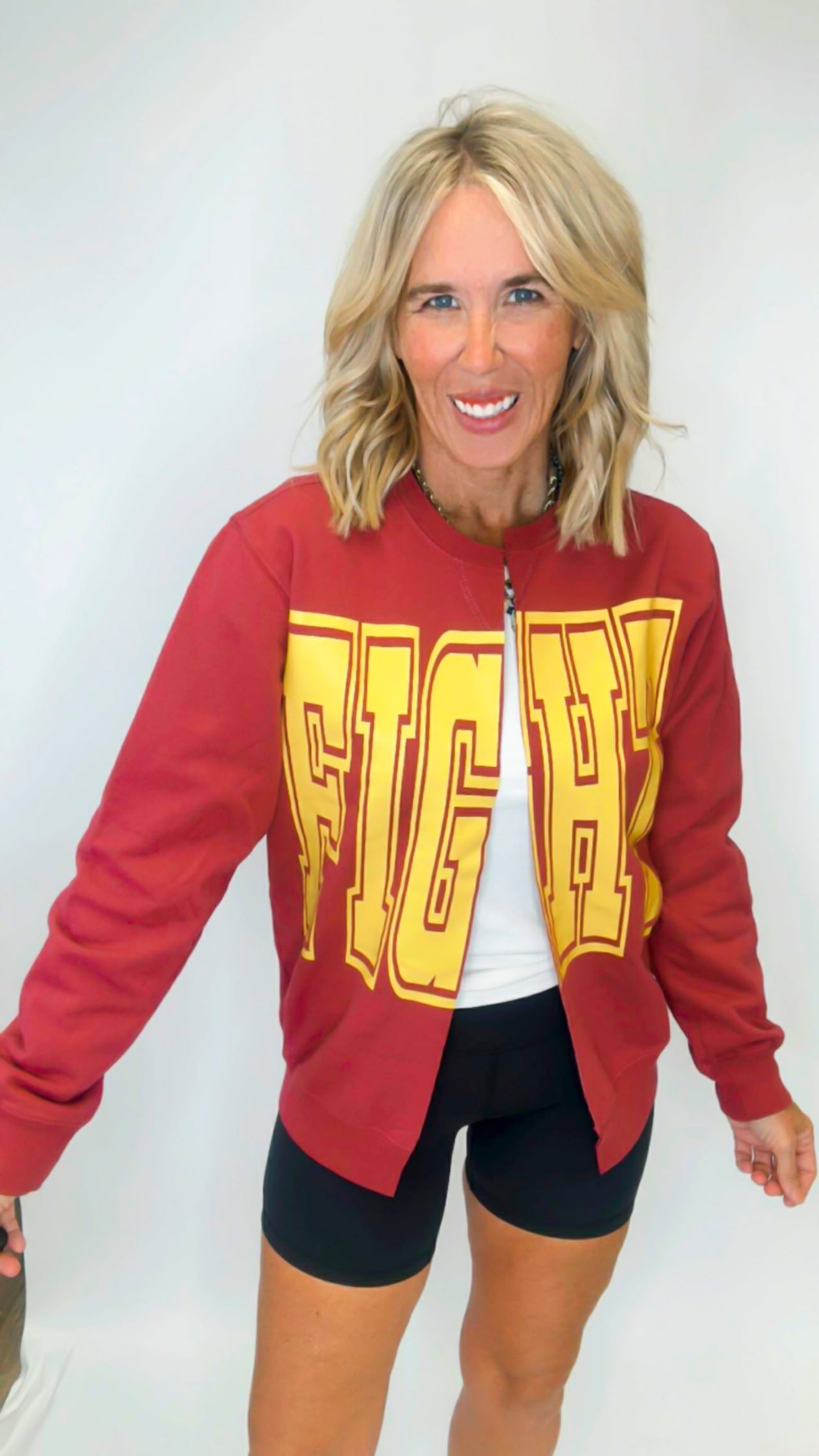 FIGHT State Custom Sweatshirt Cardigan