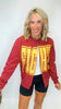 FIGHT State Hand Cut Sweatshirt Cardigan
