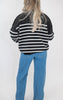 The Tessa Exposed Seam Striped Oversized Sweater | Zenana (8 COLORS) *DEAL*