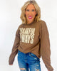 Always Thankful Brown Crewneck Graphic Sweatshirt