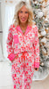 Pretty in Presents Wide Leg Pajama Set | SALTY WAVE * START SHIP DATE: DEC 5TH