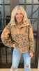 Leopard Fleece Pullover Top