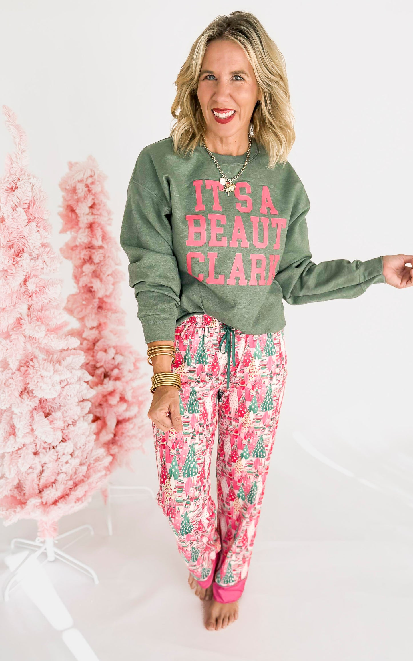 It's A Beaut Clark Crew Neck Graphic Sweatshirt