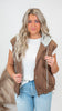 Quilted Drawstring Hooded Vest (2 COLORS)
