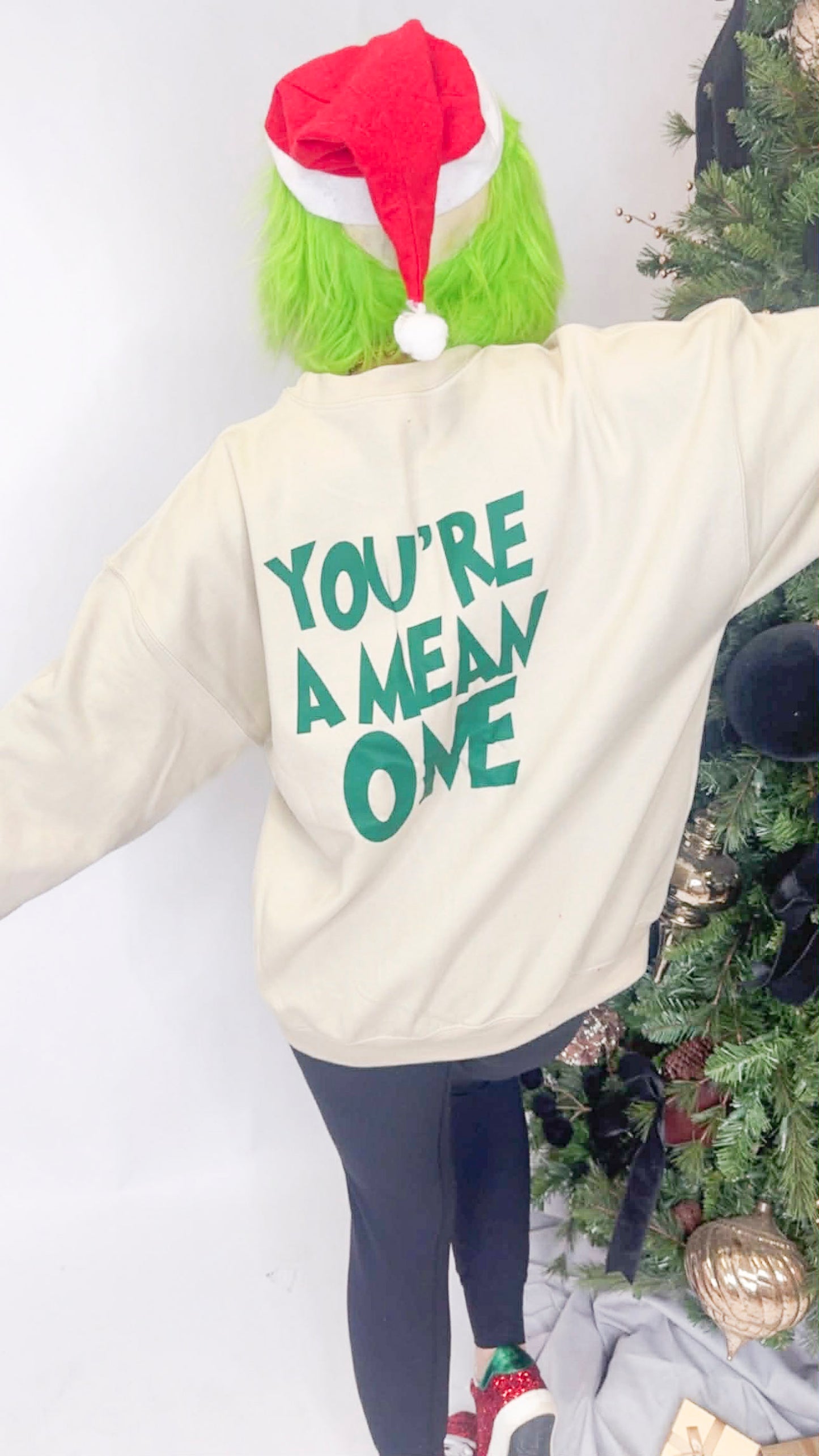 You're a Mean One Crewneck Graphic Sweatshirt - DEAL