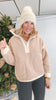 The Aspen Mountain Mocha 1/2 Zip Sherpa Sweater | Salty Wave *DEAL*START SHIP DATE: 11/24