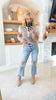 90s Vintage Crop Straight Distressed Denim Jean | VERVET