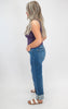 High Rise Crop Boyfriend Cuffed Denim Jeans | RISEN