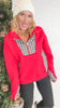 The Red Houndstooth Delaney Half-Zip Pullover | SALTY WAVE*DEAL *START SHIP DATE: LATE NOV
