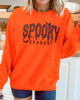 Spooky Season Crew Neck Graphic Sweatshirt - Orange