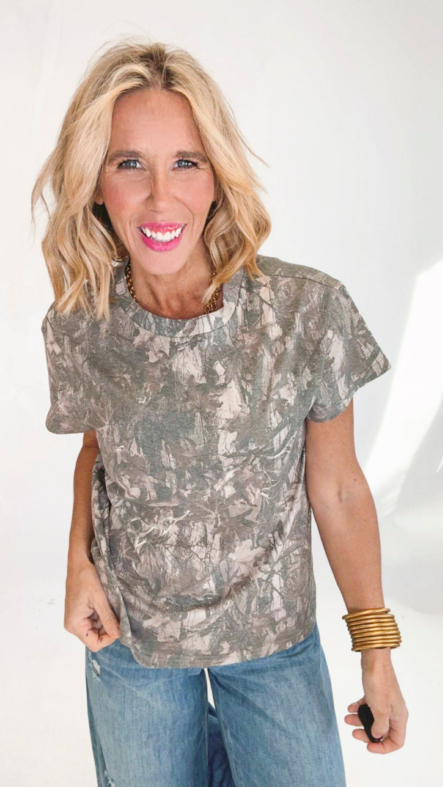The Signature Camo Boyfriend Tee | SALTY WAVE