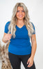 The Aria Basic Cotton V-neck Short Sleeve Tee | Zenana (5 COLORS) *DEAL*