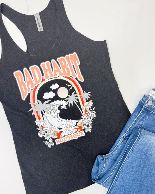 Bad Habit Graphic Racerback Tank Top | AS IS *FINAL SALE