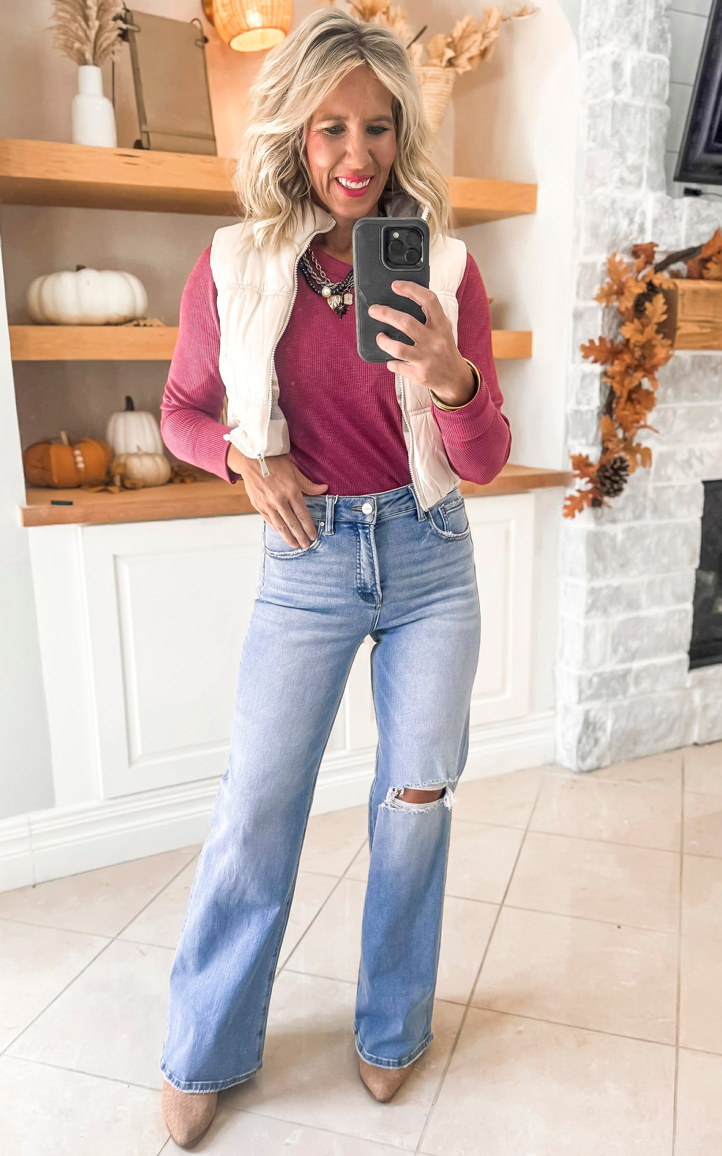 The Presley Baby Waffle Long Sleeve Top | Zenana (6 COLOR) *DEAL*