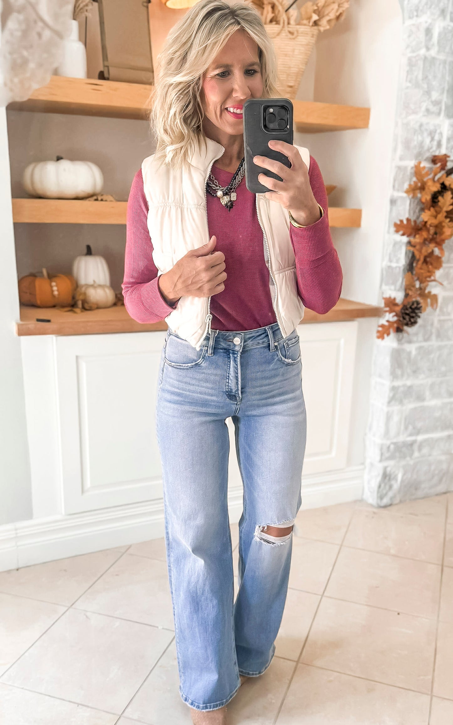The Presley Baby Waffle Long Sleeve Top | Zenana (6 COLOR) *DEAL*