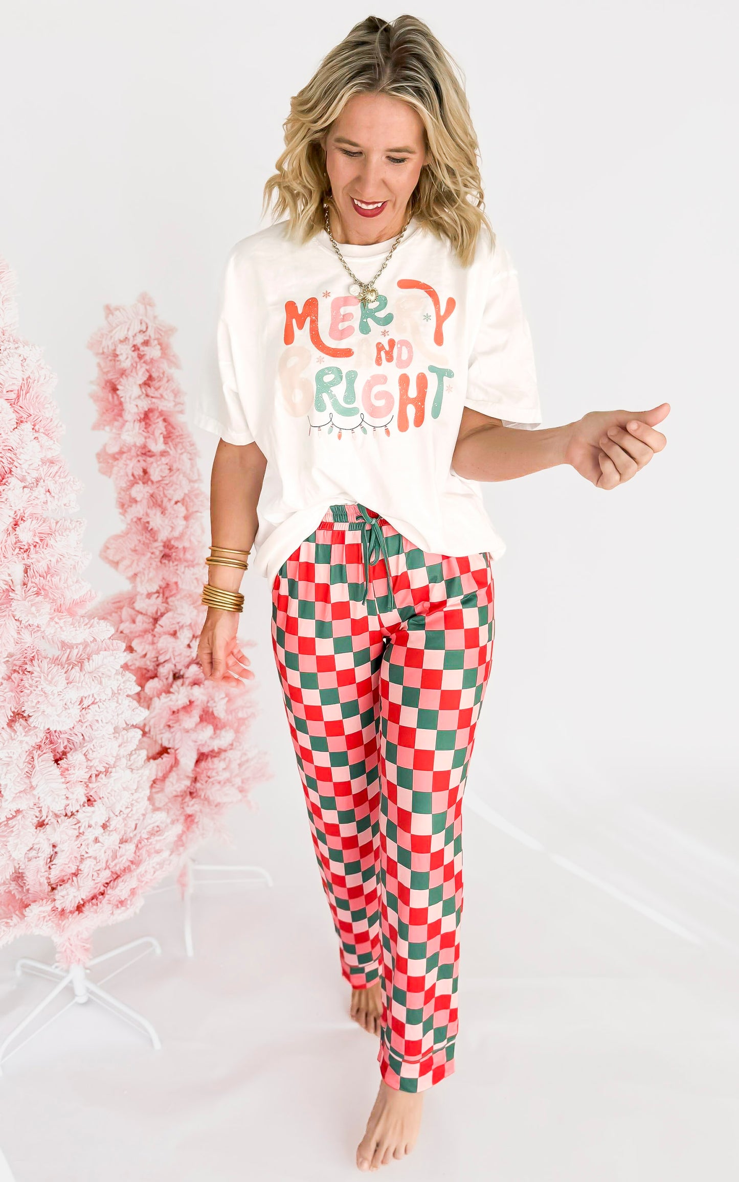 Merry and Bright Garment Graphic T-shirt | Comfort Colors
