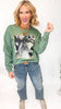 Vogue Santa Crewneck Graphic Sweatshirt *