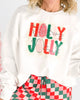 Holly Jolly Crew Neck Graphic Sweatshirt