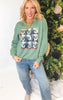 Oh What Fun Santa Crewneck Graphic Sweatshirt