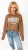 The Favorite Child Brown Crewneck Graphic Sweatshirt