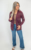 Striped Open Front Cardigan