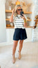The Kylie Striped Cropped Mock Neck Sweater | Zenana (4 COLORS) *DEAL*