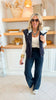 Quilted Drawstring Hooded Vest (2 COLORS)