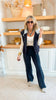 Quilted Drawstring Hooded Vest (2 COLORS)