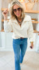 Hail High Rise Raw Hem Relaxed Flare Denim Jeans | VERVET