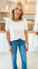 Blush Short Sleeve Leopard Top