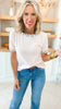 Blush Short Sleeve Leopard Top