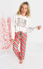 Holly Jolly Patchwork Crew Neck Graphic Sweatshirt