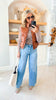 Well-Run High Rise Raw Hem Extreme Wide Denim Jeans | VERVET
