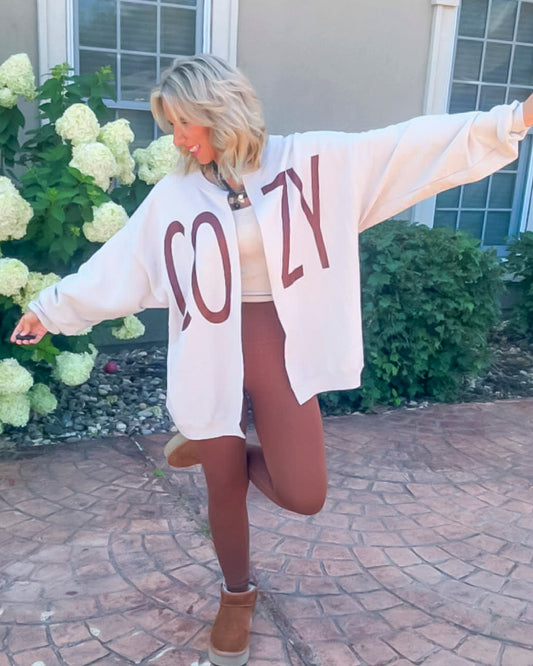COZY Custom Sweatshirt Cardigan *DEAL