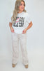 Fleece Mid Rise Camo Stright Leg Pants (2 COLORS) *DEAL*