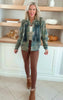 Iowa Camo Custom Sweatshirt Cardigan (Black Font)