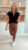 Black Chino Top | SALTY WAVE