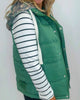 Forest Green Switch Puffer Vest w/ 2 Detachable Hoodies | SALTY WAVE *DEAL* Preorder NOV Shipdate