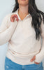 On Repeat Cream Half-Zip Pullover | SALTY WAVE *DEAL