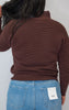 On Repeat Brown Half-Zip Pullover | SALTY WAVE