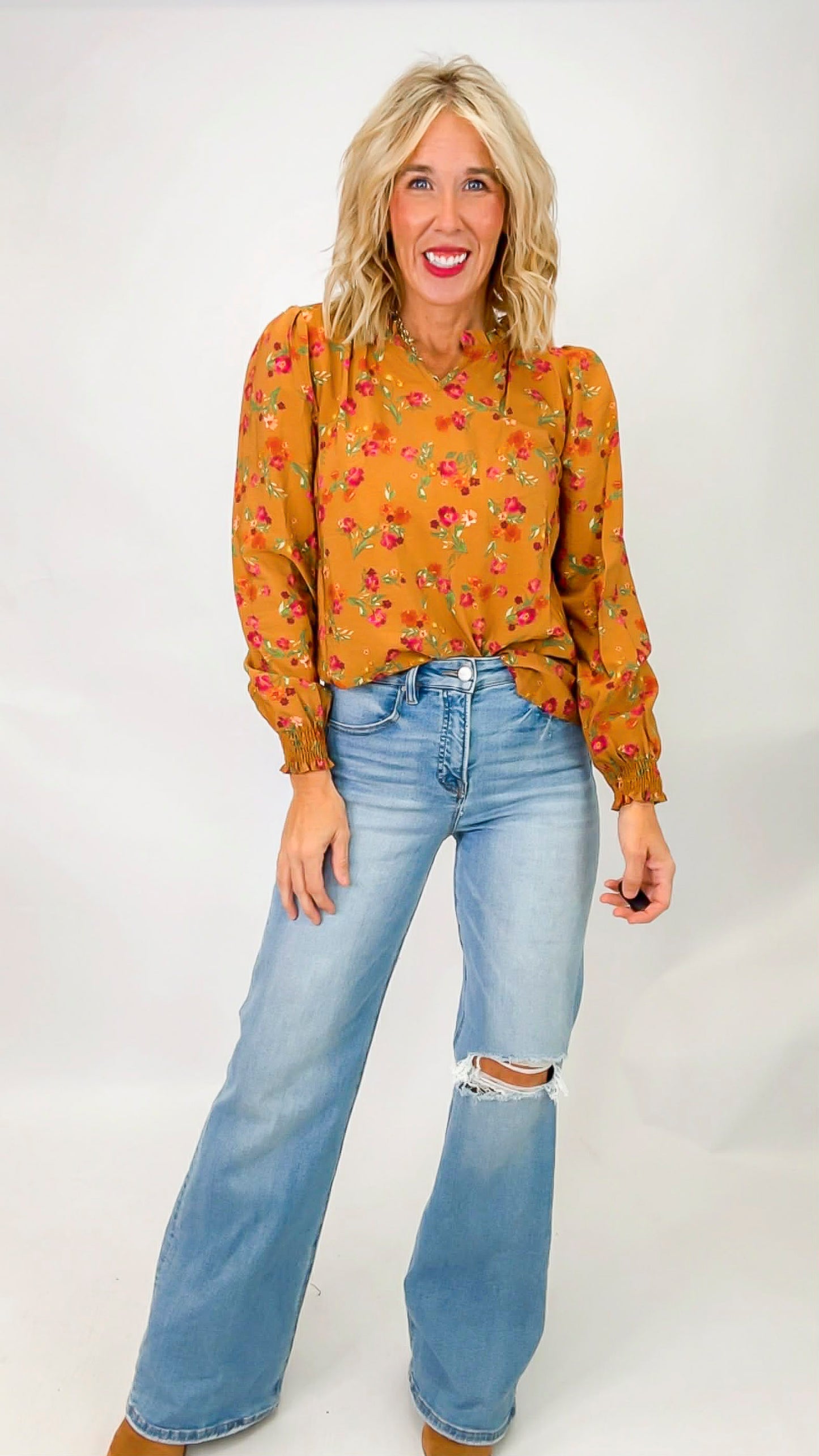 Amber Field Blouse Top