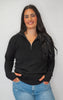 On Repeat Black Half-Zip Pullover | SALTY WAVE
