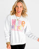 Nope Not Today Crew Neck Graphic Sweatshirt -Excluded